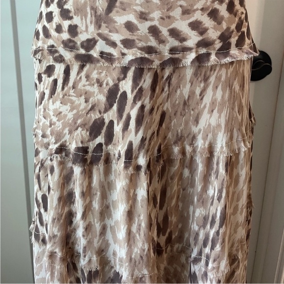 Vintage Jones NY Layered Tiered Slip Maxi Dress Size 4 - Picture 4 of 15